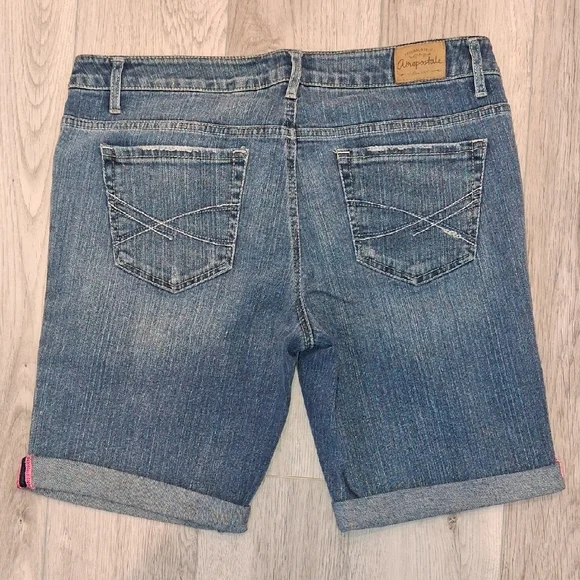 Aeropostale Distressed Blue Denim Shorts - Picture 16 of 16